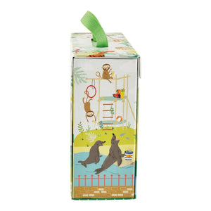 Spielbox mit Holzfiguren – Dschungel & Zoo