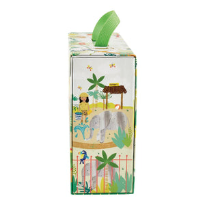 Spielbox mit Holzfiguren – Dschungel & Zoo