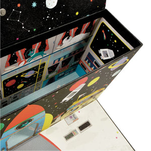 Scatola gioco con elementi in legno - Spazio