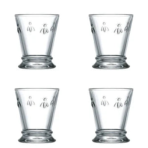 Set di 4 bicchieri da acqua Bee, 250ml
