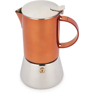 La Cafetière Espressokocher aus poliertem Edelstahl in Kupferoptik – 300 ml