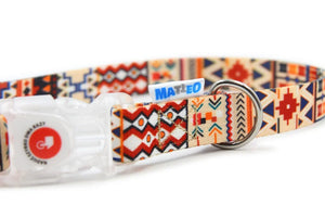 Collier pour chien avec boucle LED plastique - Boho