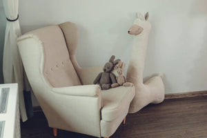 Alpaca gigante in peluche - Beige