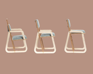 Set tavolo e sedia Montessori regolabile per bambini Julle - Verde menta