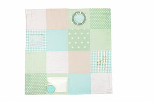 Tapis d'éveil pour bébé, 100x100 cm - Vert menthe