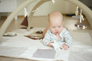 Baby-Spielmatte, 120x120 cm – Braun