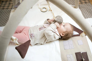 Baby-Spielmatte, 120x120 cm – Braun
