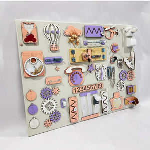 Très grand busy board Montessori avec activités (60×80 cm)