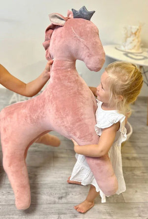 Peluche gigante Pegaso senza ali – Rosa antico