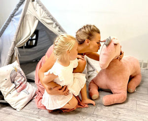 Peluche gigante Pegaso senza ali – Rosa antico