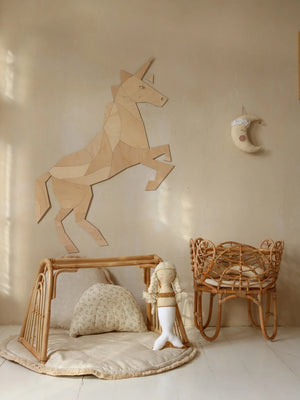 Decorazione da parete in legno - Cavallo/Unicorno