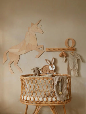 Decorazione da parete in legno - Cavallo/Unicorno