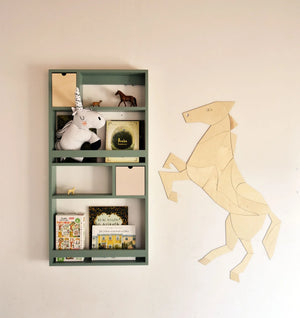 Decorazione da parete in legno - Cavallo/Unicorno