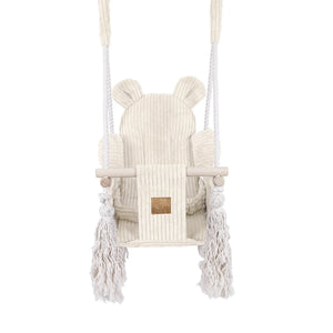 Balançoire bébé d'intérieur, Teddy - Écru
