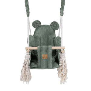 Balançoire bébé d'intérieur, Teddy - Vert olive