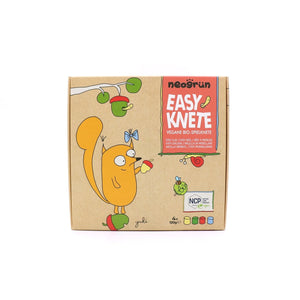 Front view of the Neogrün Easy Clay Yuki illustrated cardboard box with NCP mark and four colour icons