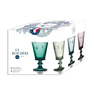 Set di 4 bicchieri Bee colorati, 220ml