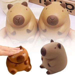 Cute brown capybara squishy toys in various poses and sizes