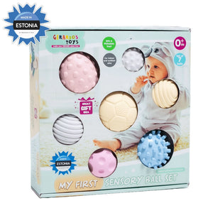 Set di 7 palline sensoriali per neonati
