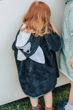 Kurzarm-Poncho WOLF – für Kleinkinder (Gr. 82/86–116)