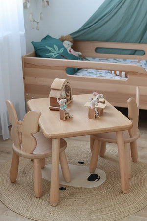 Ensemble table et 2 chaises - Papillon