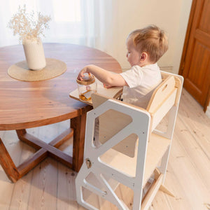 Torre di Apprendimento Trasformabile - Modustep e Sedia Alta Combo