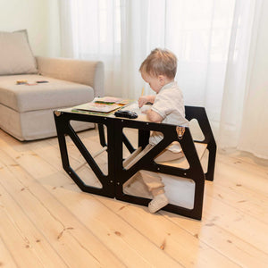 Torre di Apprendimento Trasformabile - Modustep e Sedia Alta Combo