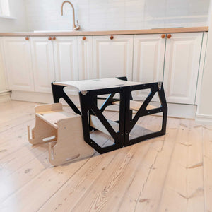 Torre di Apprendimento Trasformabile - Modustep e Sedia Alta Combo
