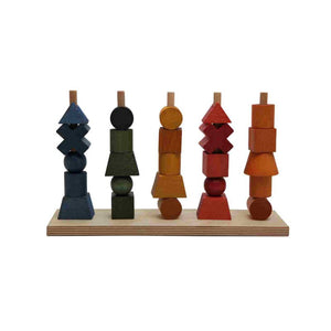 Wooden Fence Puzzle - Colorful