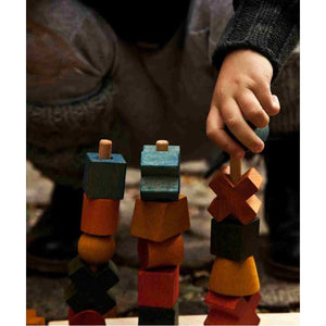 Puzzle barrière en bois - Coloré