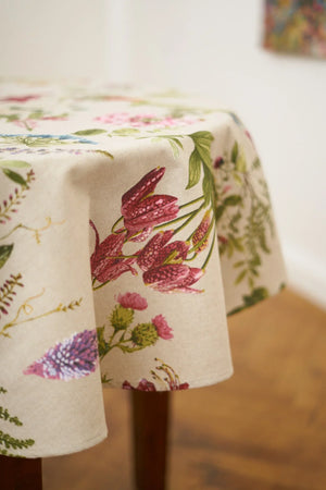 Nappe ronde à fleurs - Botanico