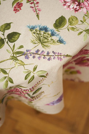 Nappe ronde à fleurs - Botanico