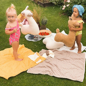 Alpaka-Kuschelkissen – Rostbraun