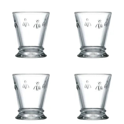 Set di 4 bicchieri da acqua Bee, 250ml