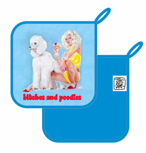 Topflappen „Bitches and Poodles“