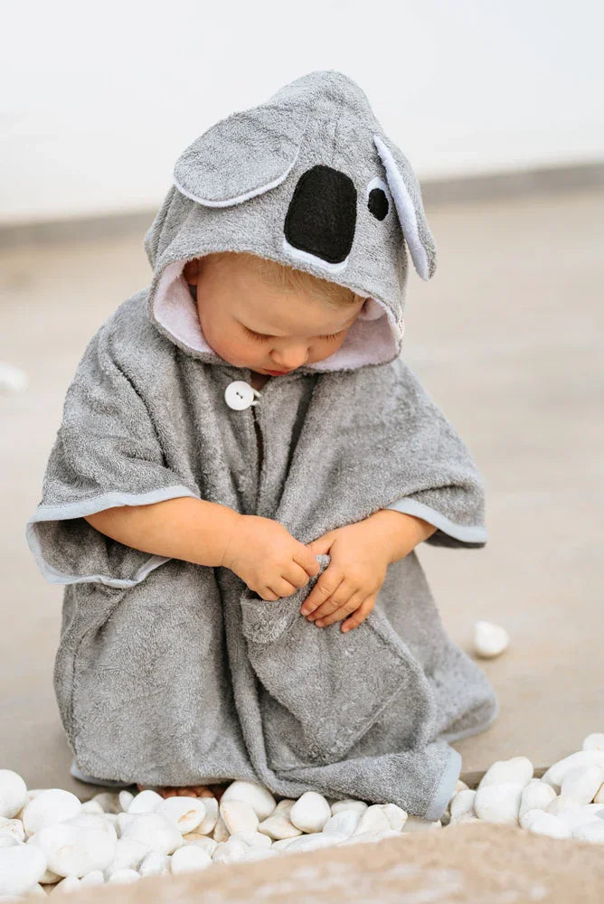 Poncho à manches courtes KOALA - Pour ENFANTS (Taille 122-150)