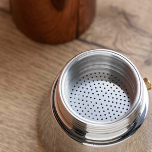 La Cafetière Espressokocher aus poliertem Edelstahl in Kupferoptik – 300 ml
