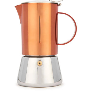 La Cafetière Espressokocher aus poliertem Edelstahl in Kupferoptik – 300 ml