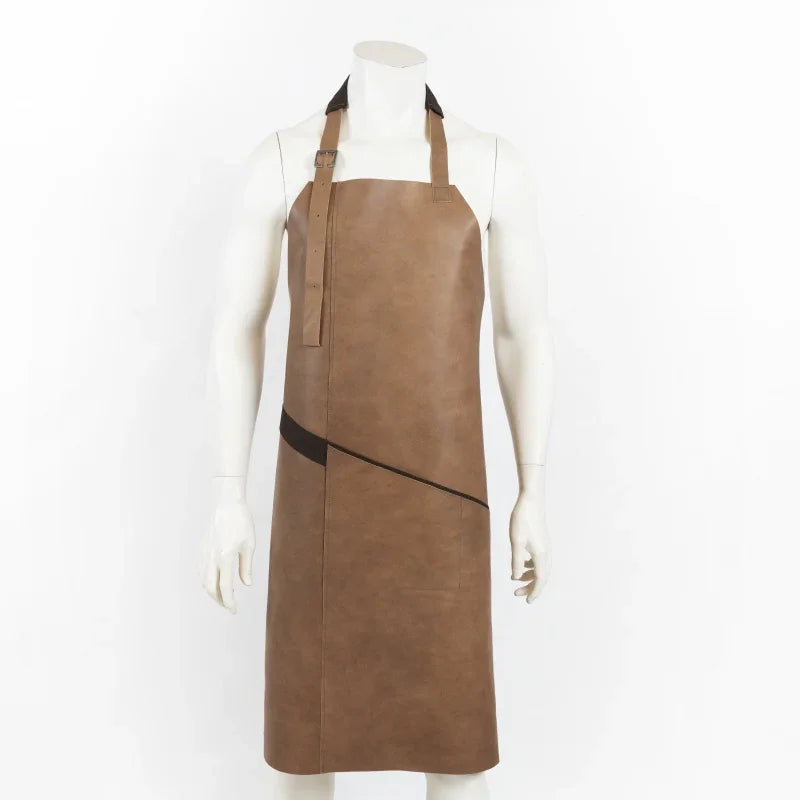 Lederschürze – Beige