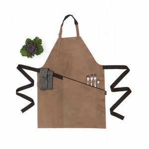 Tablier en cuir - Beige