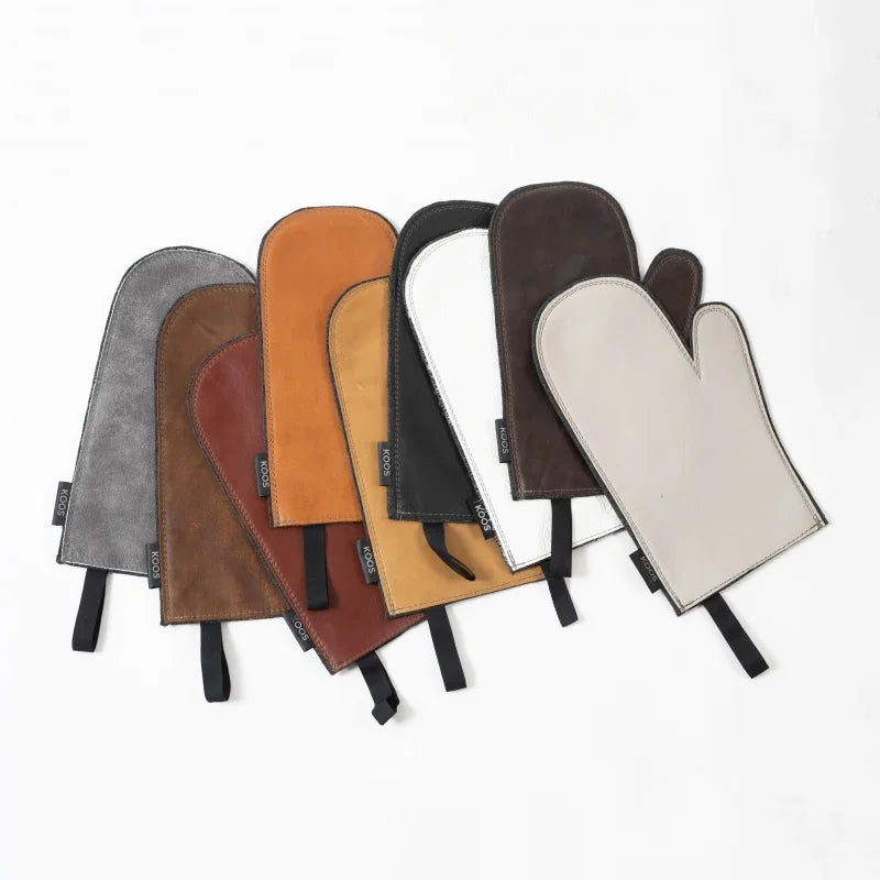 Gant de cuisine en cuir - Différents coloris