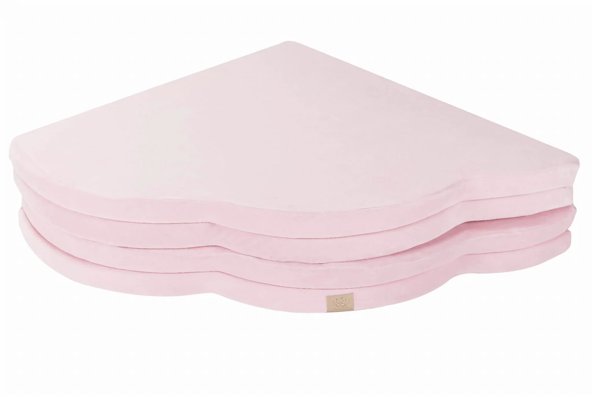 Tapis d'éveil pour enfant - Forme nuage, velours rose