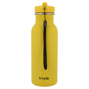 Gourde Trixie jaune avec pois blancs et dragonne noire