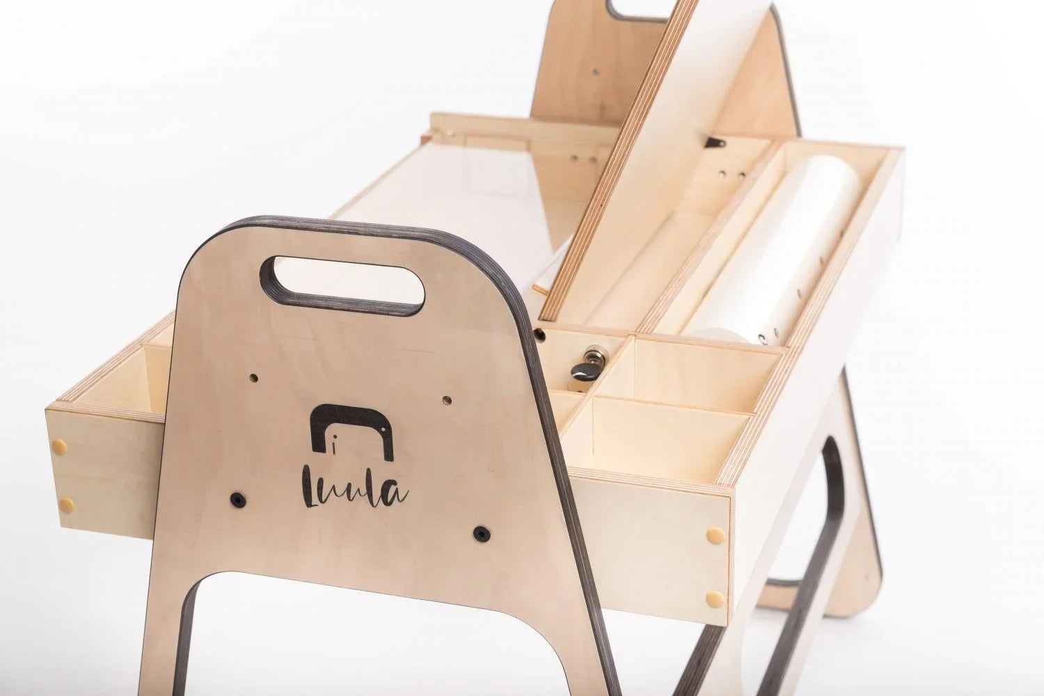 Set Montessori de mesa y silla ajustable para niños Julle - Verde menta