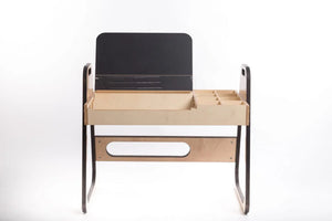 Set Montessori de mesa y silla ajustable para niños Julle - Verde menta