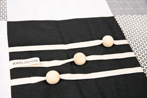 Tappeto gioco per neonati, 100x100cm - Bianco e nero