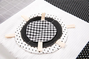Tappeto gioco per neonati, 100x100cm - Bianco e nero