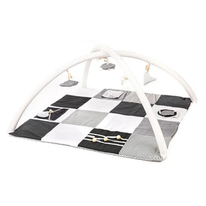 Tappeto gioco per neonati, 100x100cm - Bianco e nero