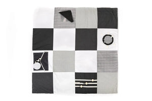 Tappeto gioco per neonati, 100x100cm - Bianco e nero