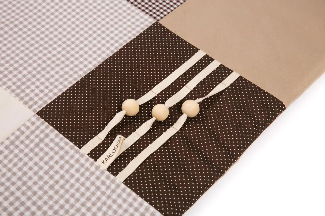 Tappeto gioco per neonati, 100x100cm - Marrone